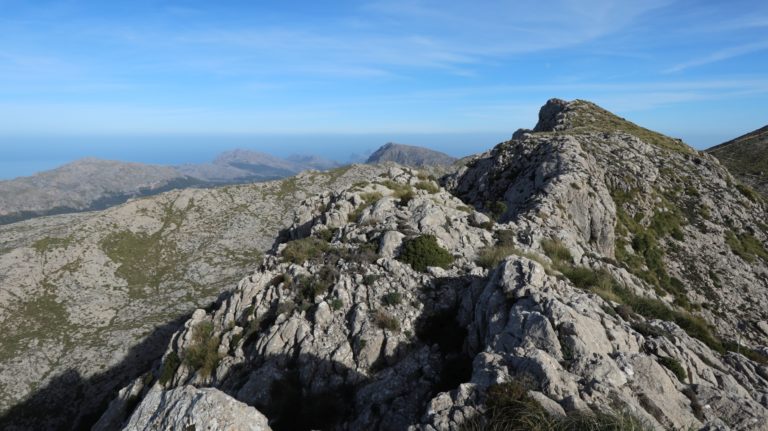 Rückblick zur Serra des Teixos