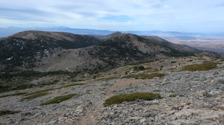 Abstieg vom Gipfel über den Sendero Santa Bárbara