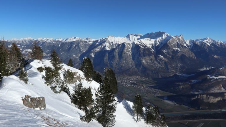 Blick auf den Gipelgrat