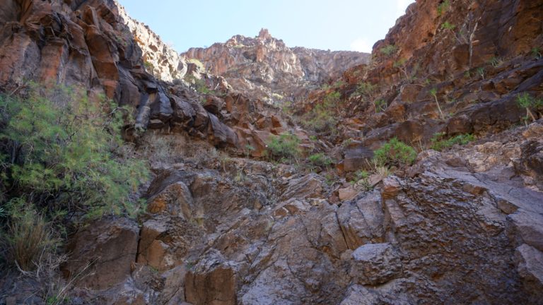 Leichte Kraxelei im Barranco Argaga