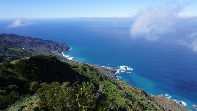 Ausblick von der Ermita Santa Clara auf die wilde Nordküste