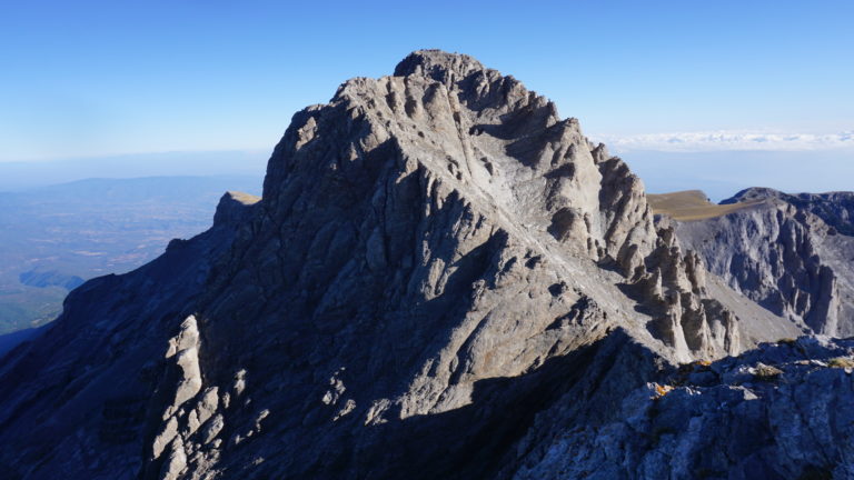 Blick vom Skala zum Mytikas