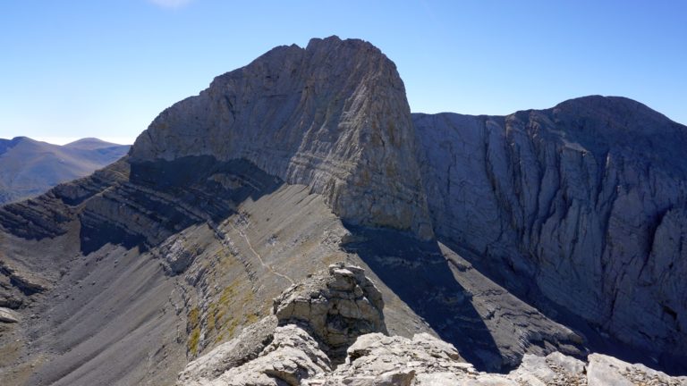 Blick vom Toumpa zur Stefani-Nordkante