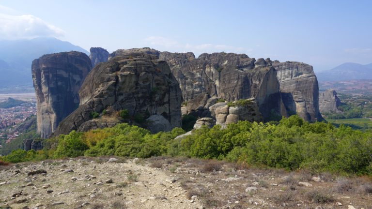 Aussicht auf dem Weg vom Agia Triada zum Sunset Rock