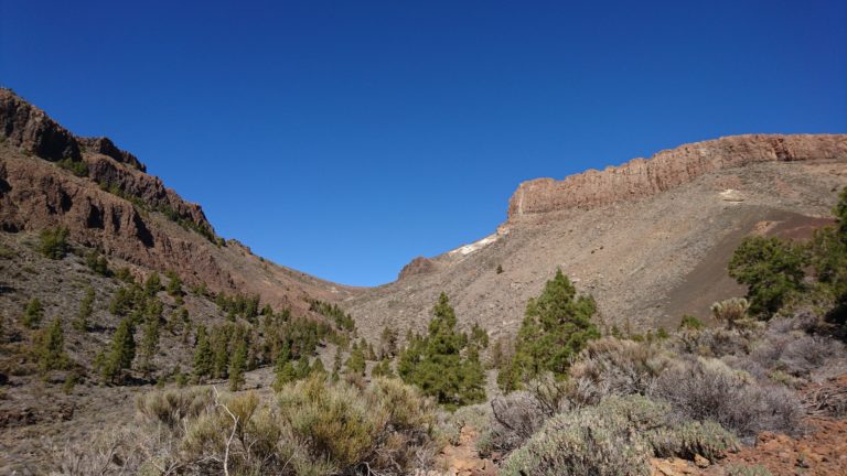 Aufstieg durch den Barranco el Charcón/Valle de Ucanca