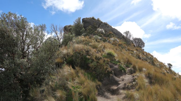 Vor der kurzen Kletterstelle