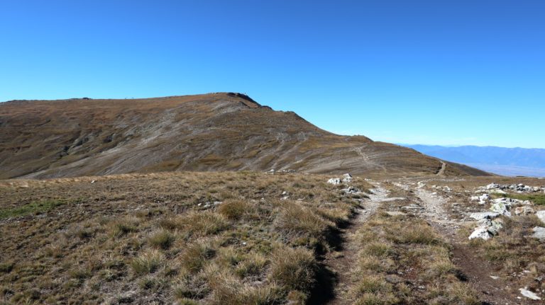 Rückblick zum Voras vom Pass