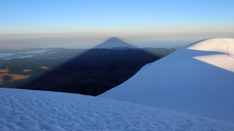 Der Chimborazo ist ein perfekter Kegel.