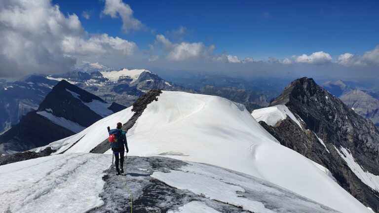 Blick zum Balmhorn-Westgipfel