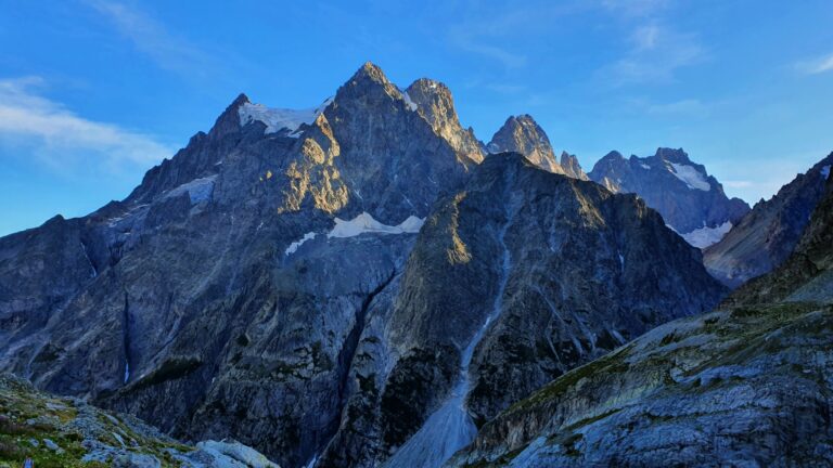 Mont Pelvoux im Abendlicht