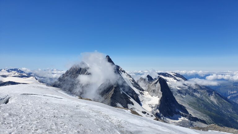 Blick zur Grande Casse, höchster Gipfel der Vanoise