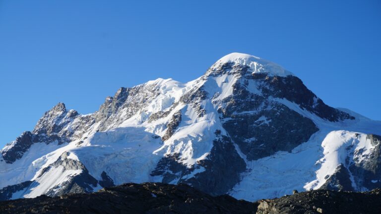 Breithorn von der Station Trockener Steg aus gesehen