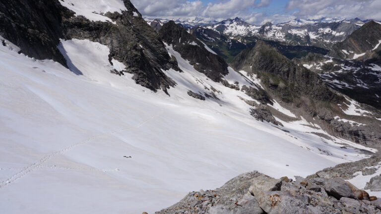 Abstieg auf den nördlichen Basòdino-Gletscher