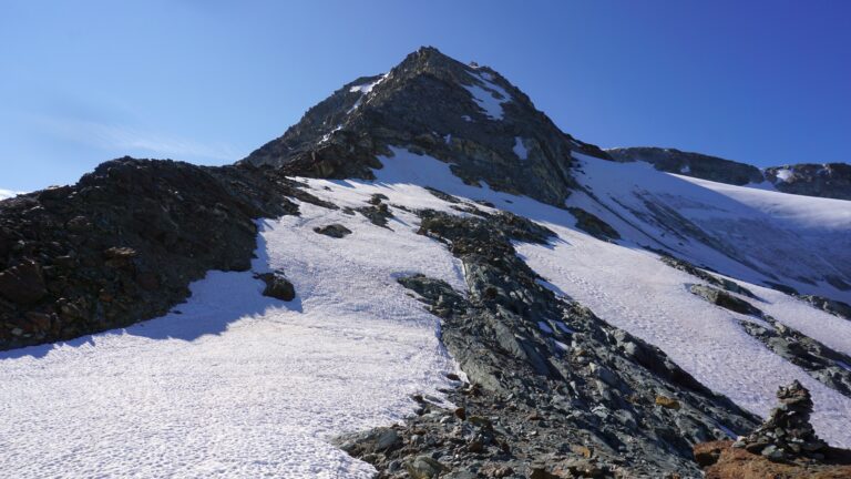 Blick vom Col du Pigne auf den NNW-Grat