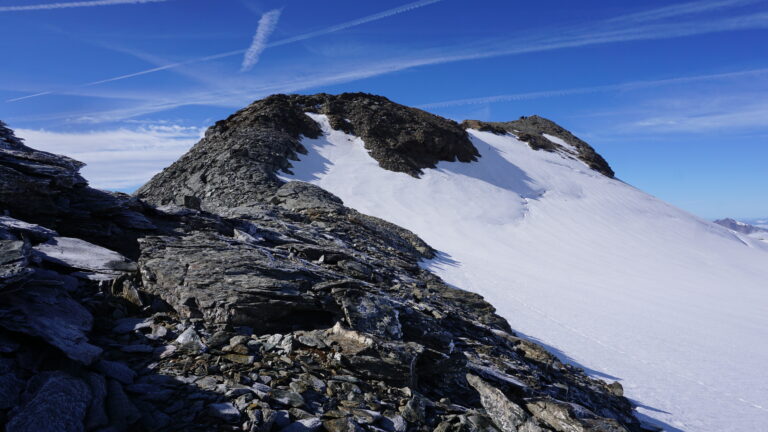 Auf dem Colle del Rutor, Blick zum Gipfel