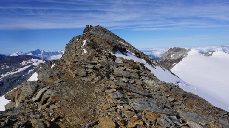 Blick auf das letzte Drittel des Nordostgrats