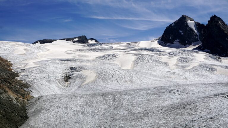 Zoom auf den Rutorgletscher, zentral die Testa del Rutor