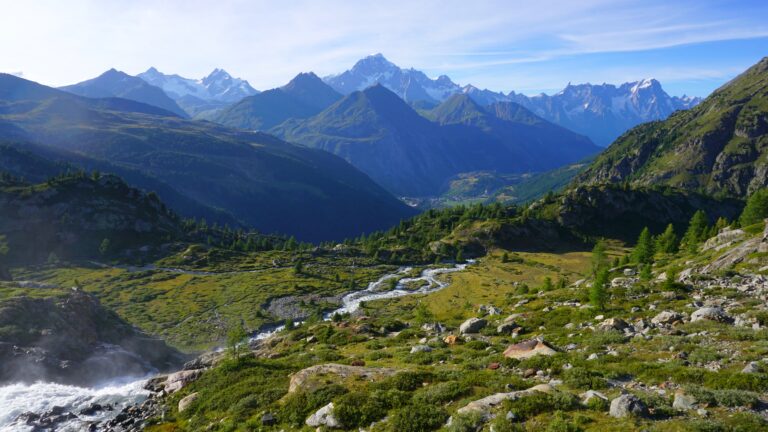 Der Torrente Rutor durchfließt das Plan de la Lière.