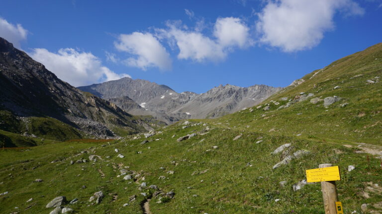 Abzweig beim Chalet du Charvet