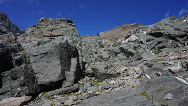 Kraxelstufen zum Gletscher