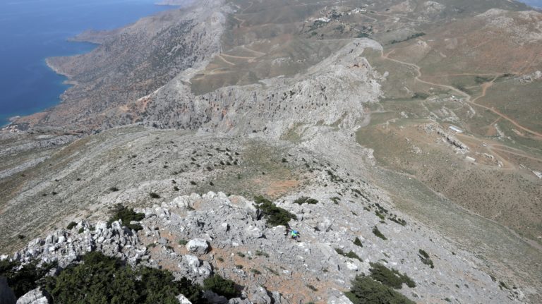 Rückblick über den Westgrat vom Vorgipfel