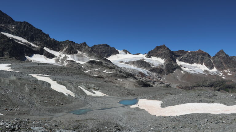 Gletscherseen unter dem Vermuntgletscher