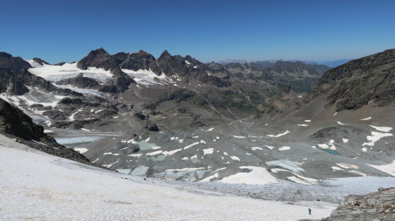 Abstieg über den Vermuntgletscher