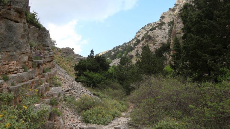 Am Ende weitet sich die Schlucht wieder.