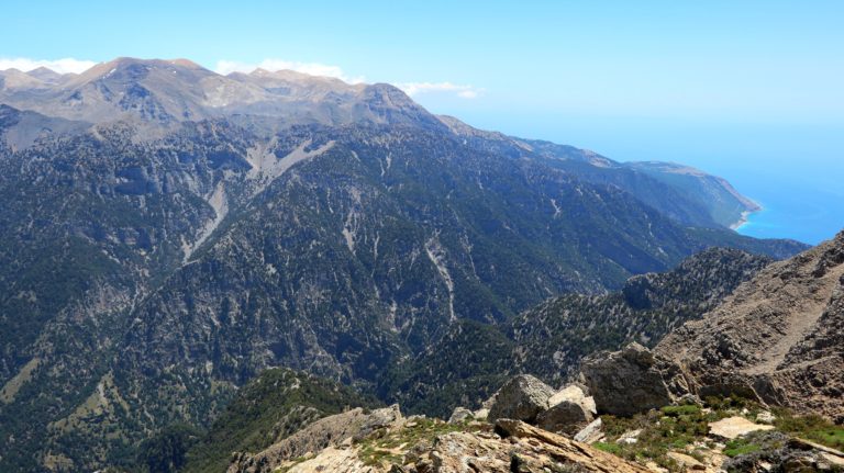 Blick vom Volakias auf das Lybische Meer