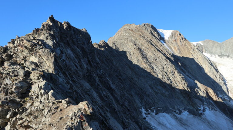 Am Col de la Gouille, Blick auf den Arête de la Gouille