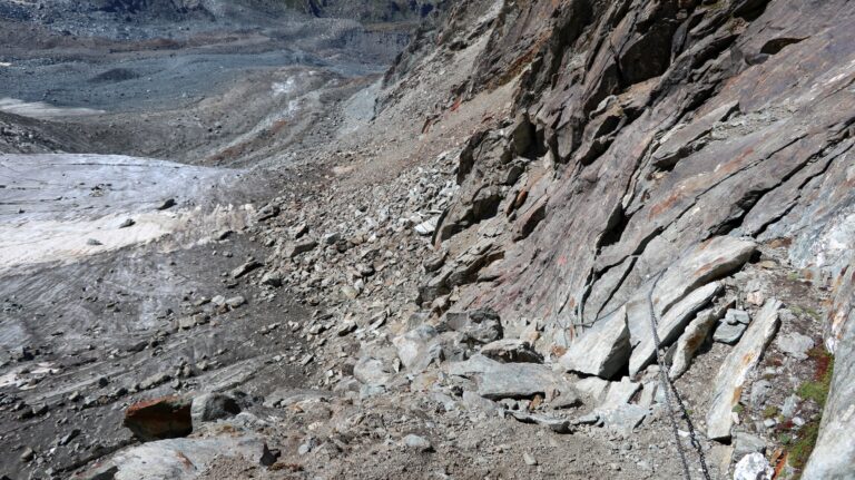 Abstieg zum Glacier du Tseudet