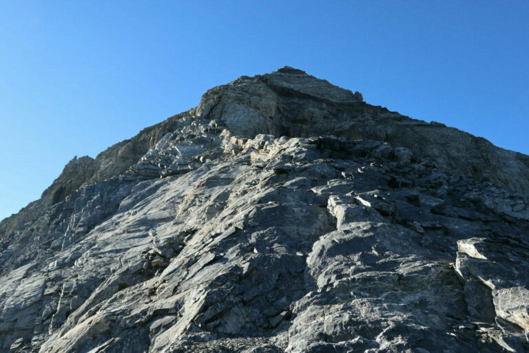 Aufstieg nach dem Riss-Kamin zum Felsenfenster