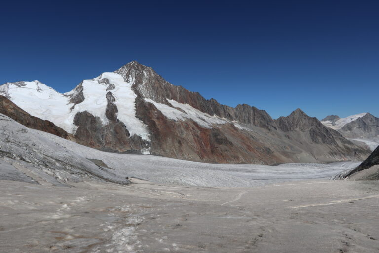 Blick von der Grünhornlücke zum Finsteraarhorn