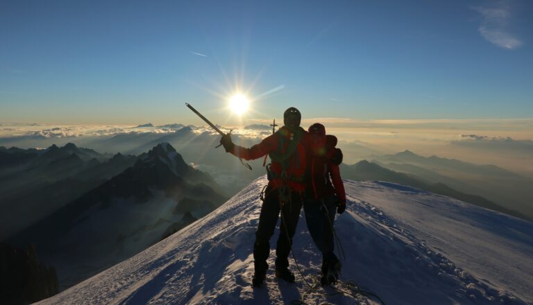 Top of the Alps kurz nach Sonnenaufgang