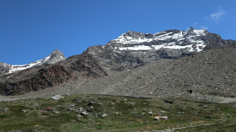 Lagginhorn von der Weissmiesshütte aus gesehen