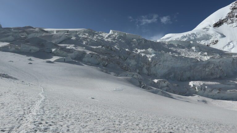 Gletscherbruch Grenzgletscher auf ca. 3900 m