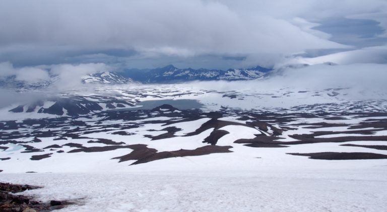 Ausblick auf den Cрединное-See