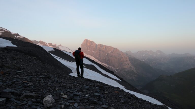 Erstes Sonnenlicht am Titlis