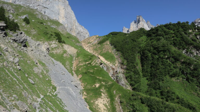 Abstieg auf dem Normalweg zur Spannorthütte