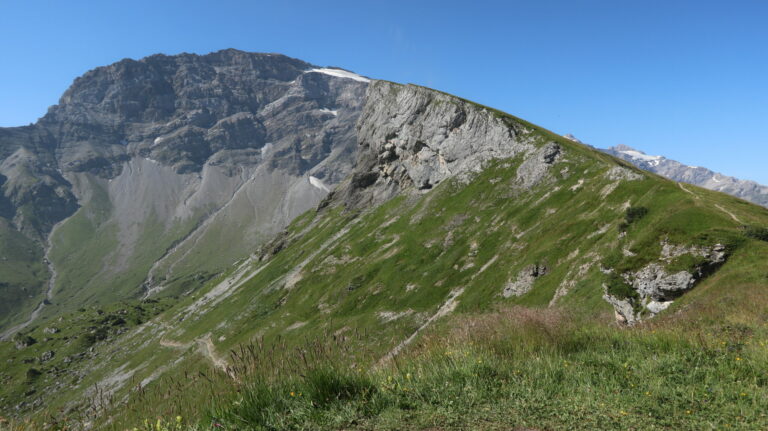 Blick vom Fisetenpass auf den Gemsfairenstock