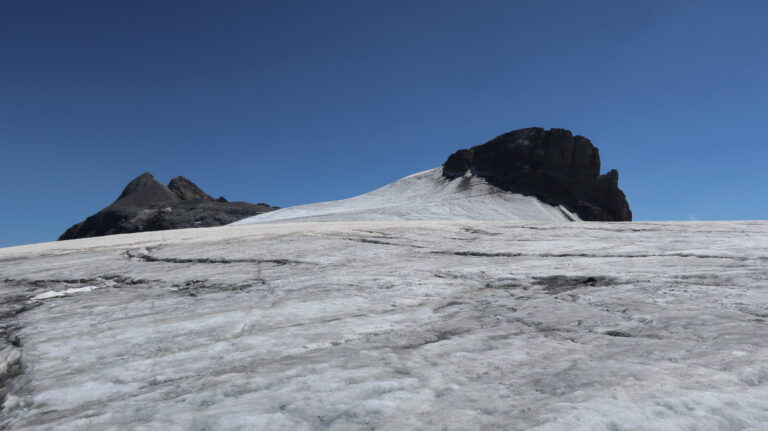 Am Chammlijoch ist das Iswändli flach.