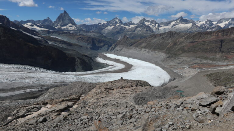 Abstieg über die Plattje zur Monte-Rosa-Hütte