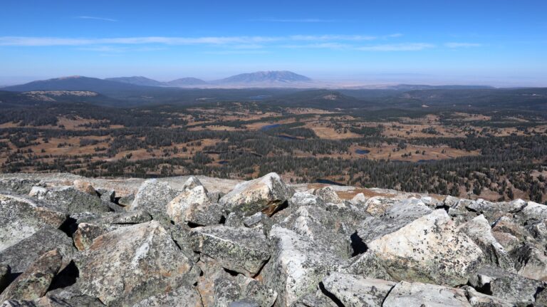 Blick nach Norden zum Elk Mountain