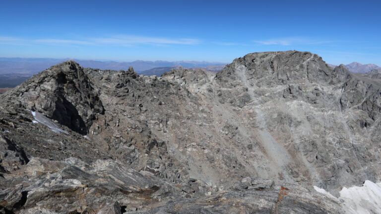 Blick vom South Arapaho auf die bervorstehende Traverse