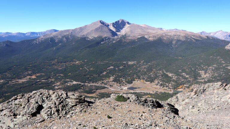 Blick vom West Peak zum Longs Peak