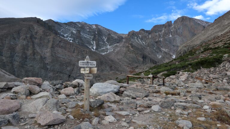 Abzweig zum Chasm Lake