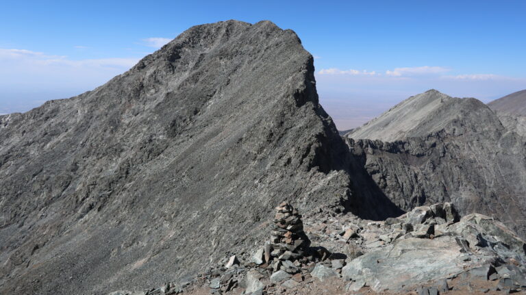 Sattel zwischen Ellingwood Point und Blanca Peak.