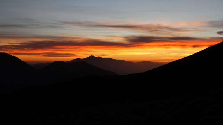 Sonnenaufgang am Gipfeltag